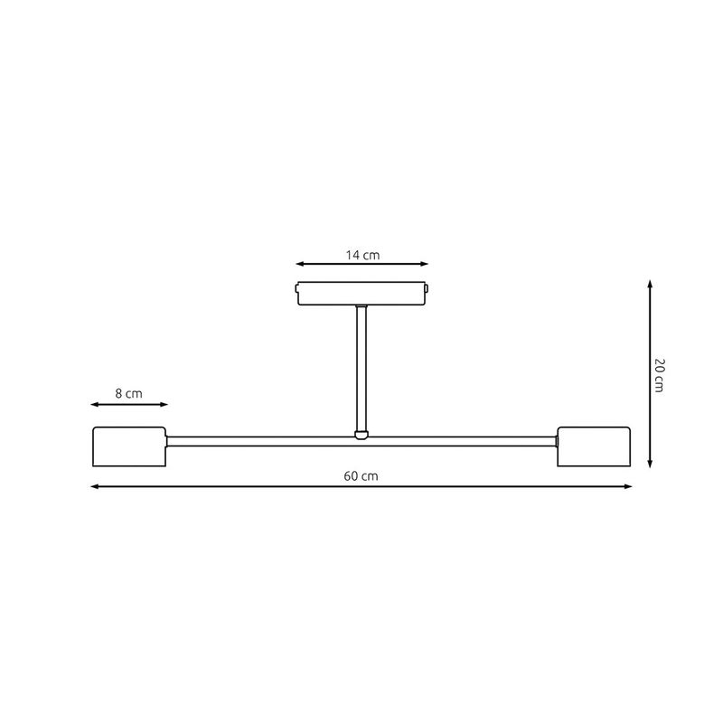 Emibig Lighting Taklampa HALO 2 SVART