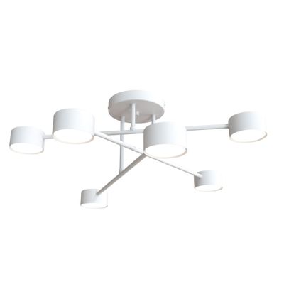 Emibig Lighting Taklampa HALO 6 VIT