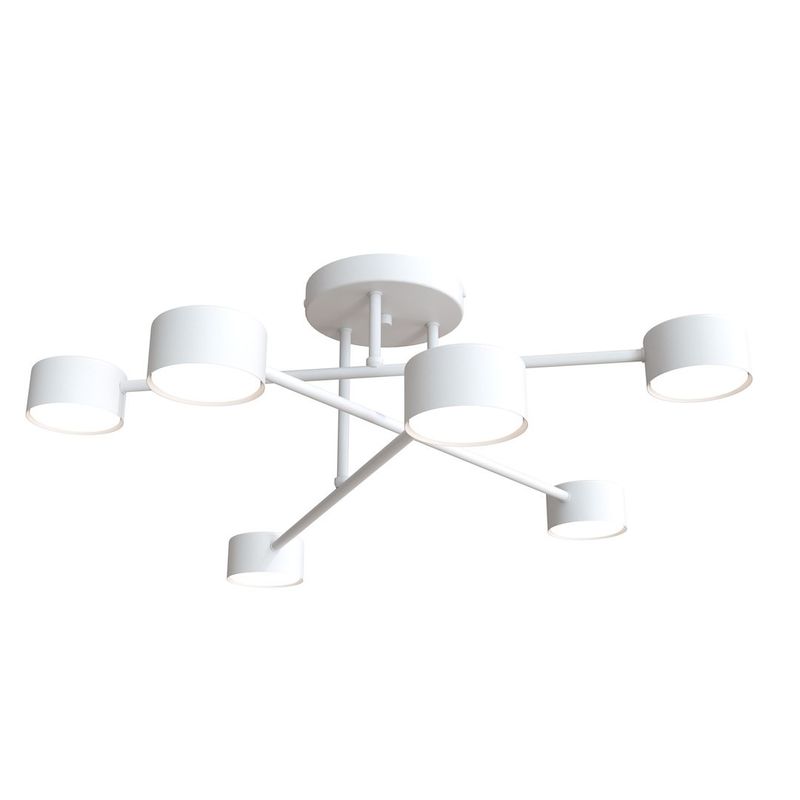 Emibig Lighting Taklampa HALO 6 VIT