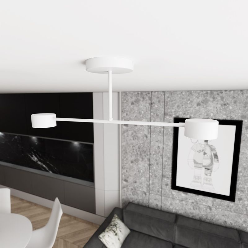 Emibig Lighting Taklampa HALO 2 VIT