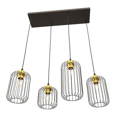 Emibig Lighting Taklampa VANDER 4 BL GULD