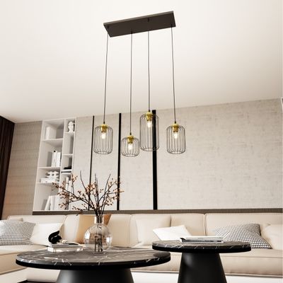 Emibig Lighting Taklampa VANDER 4 BL GULD