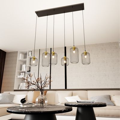 Emibig Lighting Taklampa VANDER 6 BL GULD