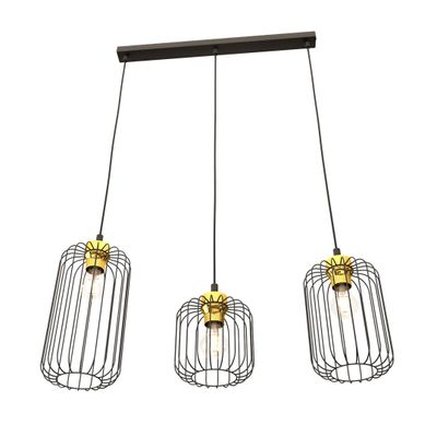 Emibig Lighting Taklampa VANDER 3 BL GULD