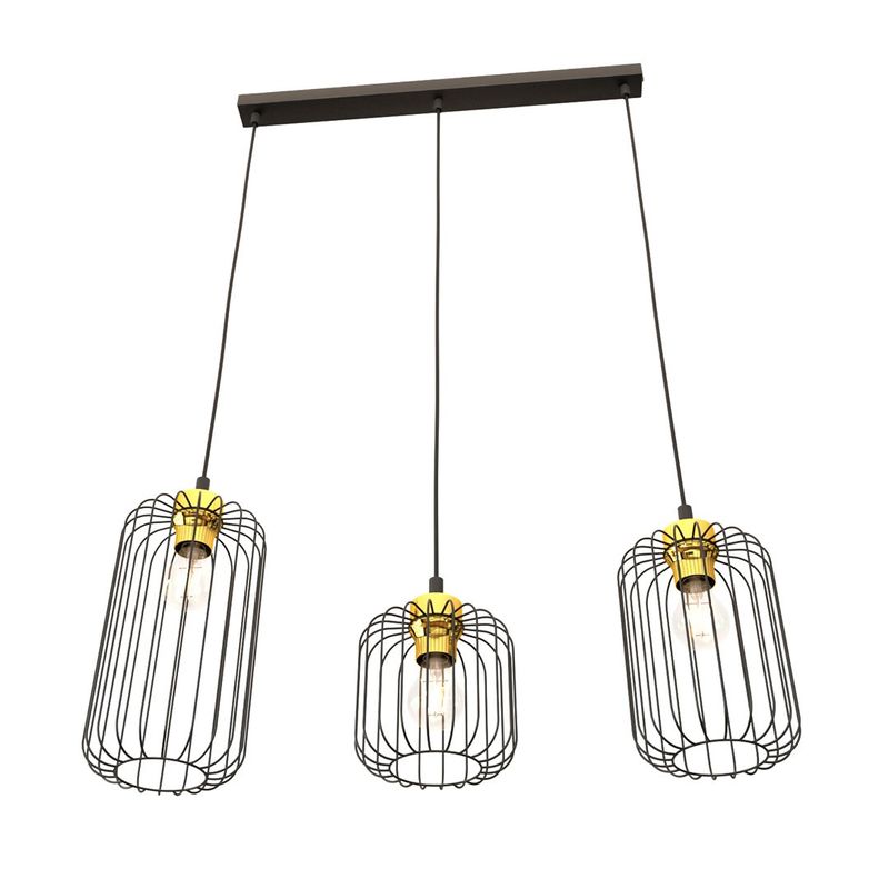Emibig Lighting Taklampa VANDER 3 BL GULD