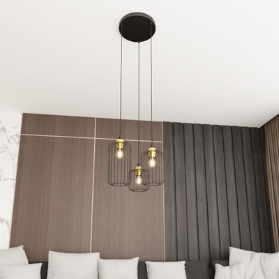 Emibig Lighting VANDER 3PREM BL GULD