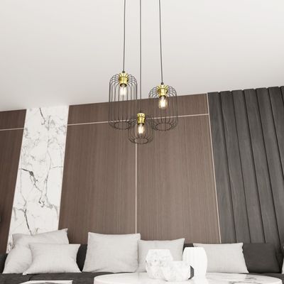 Emibig Lighting VANDER 3PREM BL GULD
