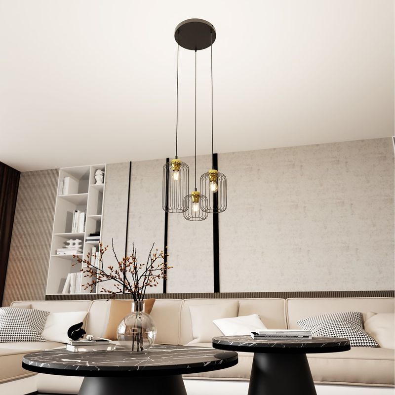 Emibig Lighting VANDER 3PREM BL GULD