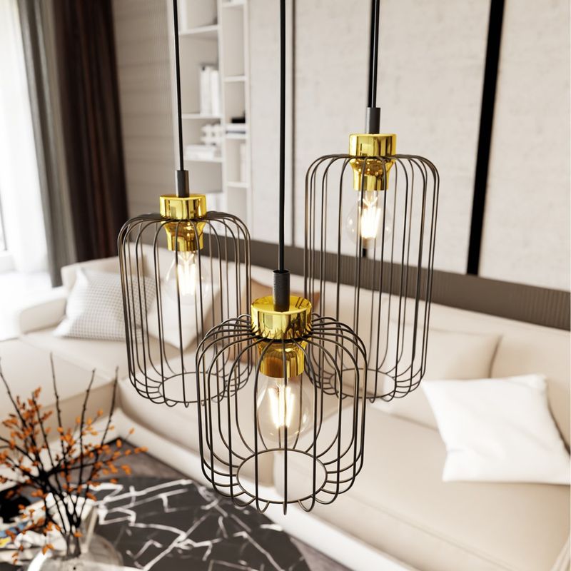 Emibig Lighting VANDER 3PREM BL GULD