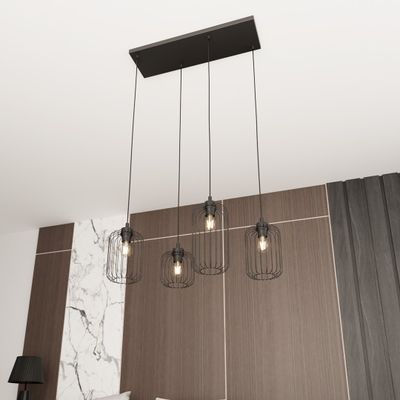 Emibig Lighting Taklampa VANDER 4 BL