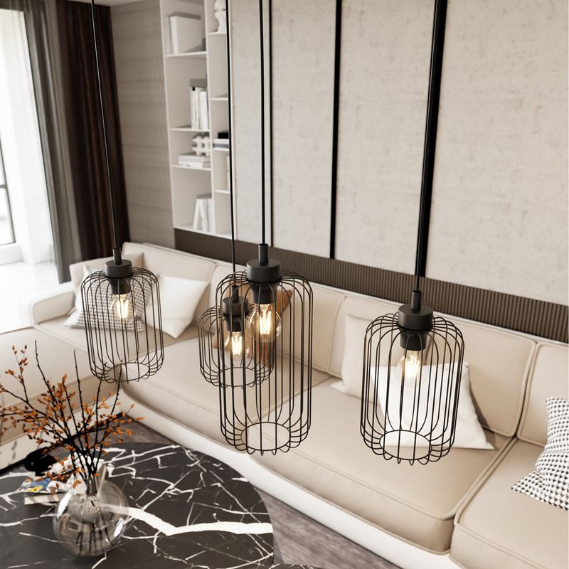 Emibig Lighting Taklampa VANDER 4 BL