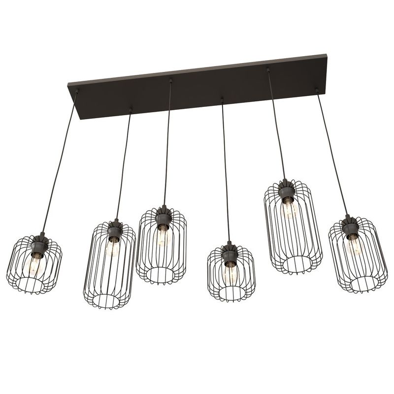 Emibig Lighting Taklampa VANDER 6 BL