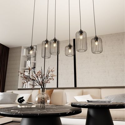 Emibig Lighting Taklampa VANDER 6 BL