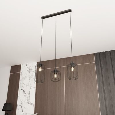Emibig Lighting Taklampa VANDER 3 BL