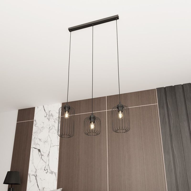 Emibig Lighting Taklampa VANDER 3 BL