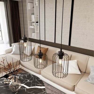 Emibig Lighting Taklampa VANDER 3 BL