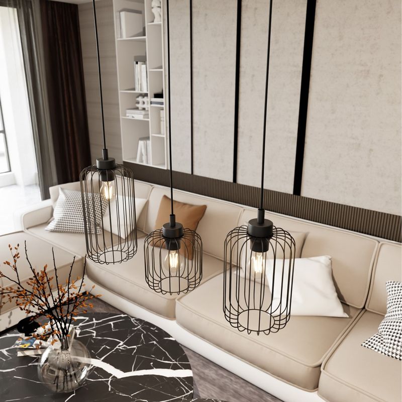 Emibig Lighting Taklampa VANDER 3 BL