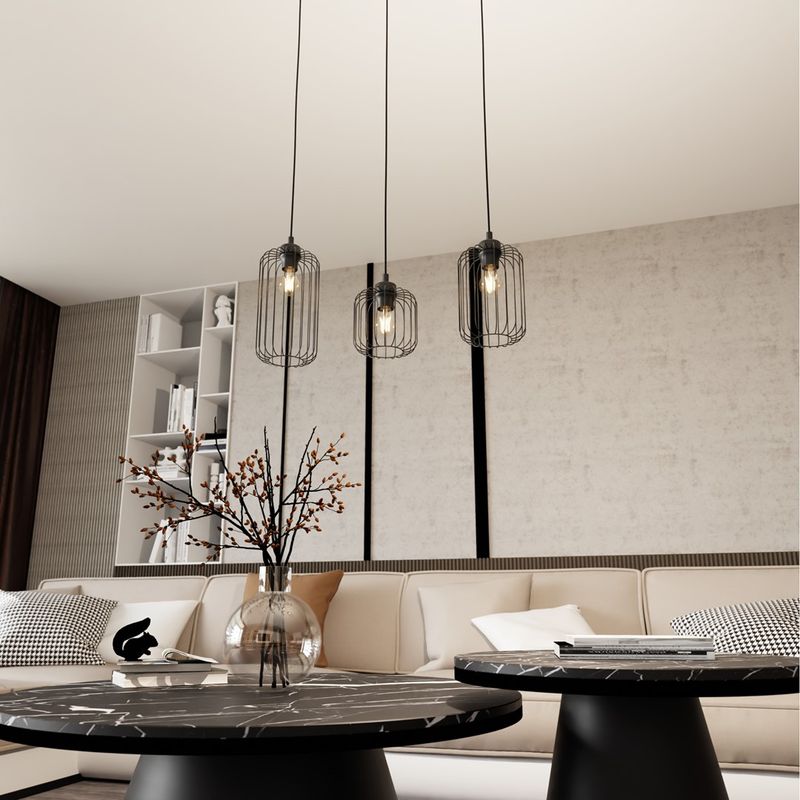 Emibig Lighting Taklampa VANDER 3 BL