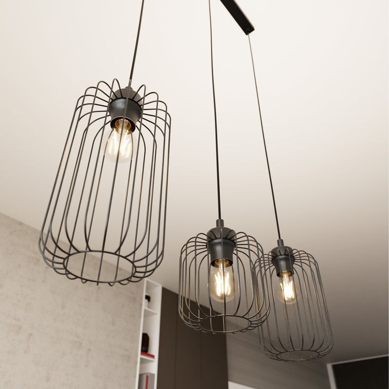Emibig Lighting Taklampa VANDER 3 BL