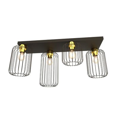 Emibig Lighting Taklampa BARN 4 BL GULD