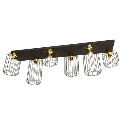 Emibig Lighting Taklampa BARN 6 BL GULD