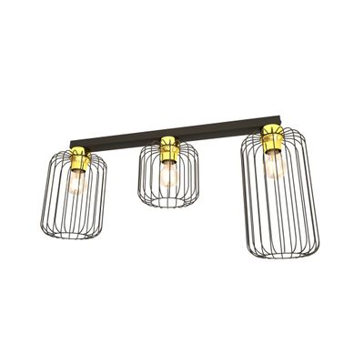 Emibig Lighting Taklampa BARN 3 BL GULD