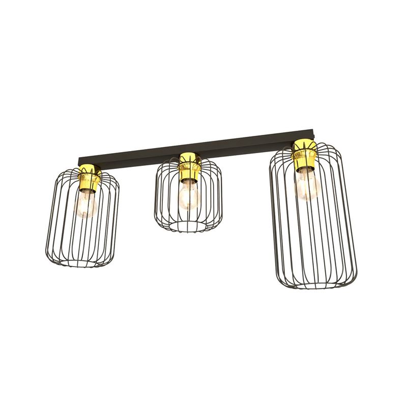Emibig Lighting Taklampa BARN 3 BL GULD
