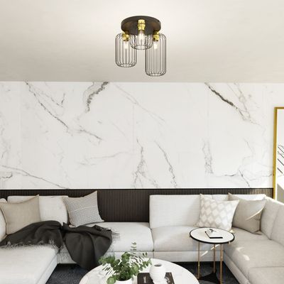 Emibig Lighting Taklampa BARN 3PREM BL GULD