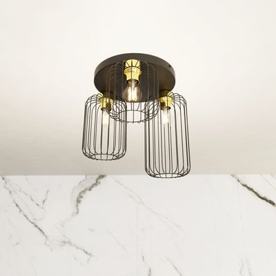 Emibig Lighting Taklampa BARN 3PREM BL GULD
