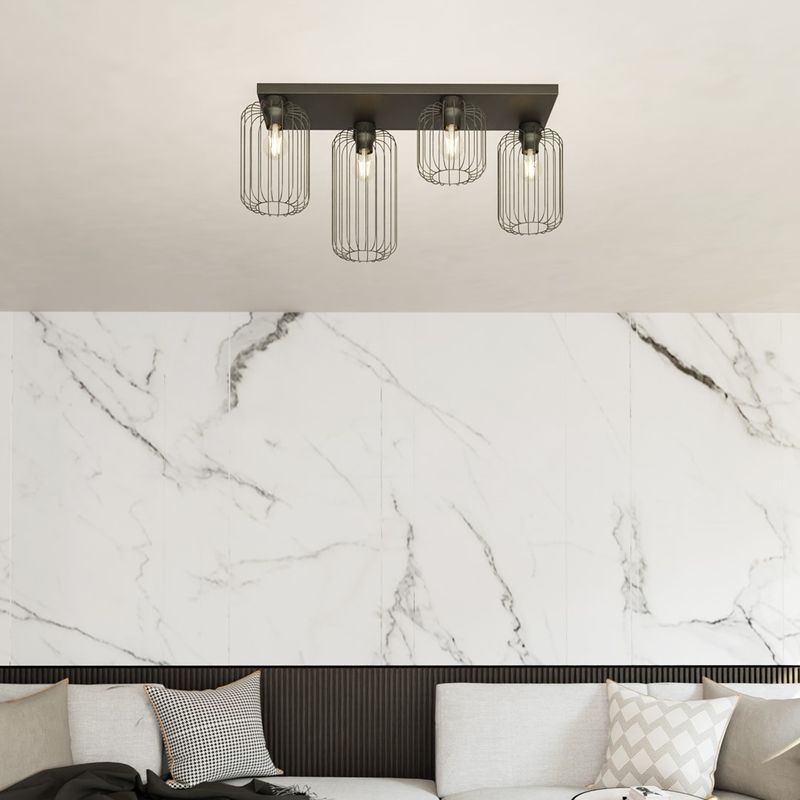 Emibig Lighting Taklampa BARN 4 BL