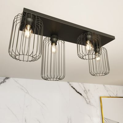 Emibig Lighting Taklampa BARN 4 BL