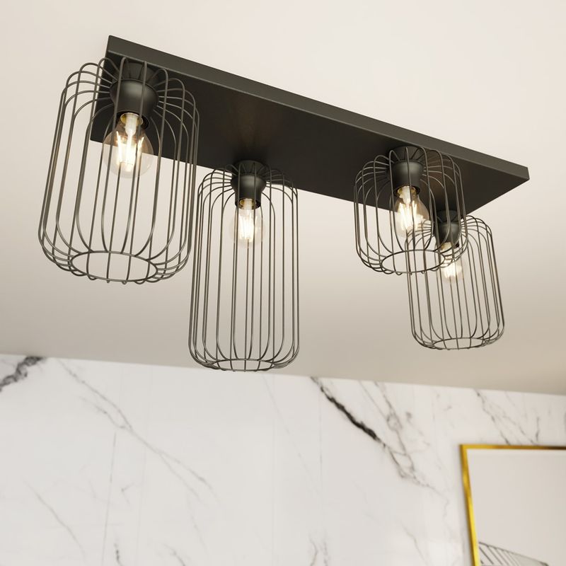 Emibig Lighting Taklampa BARN 4 BL