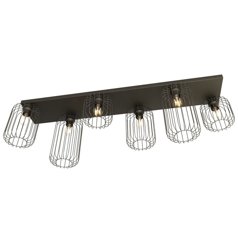 Emibig Lighting Taklampa BARN 6 BL