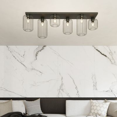 Emibig Lighting Taklampa BARN 6 BL