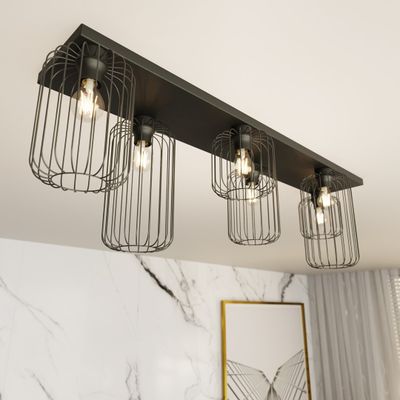 Emibig Lighting Taklampa BARN 6 BL