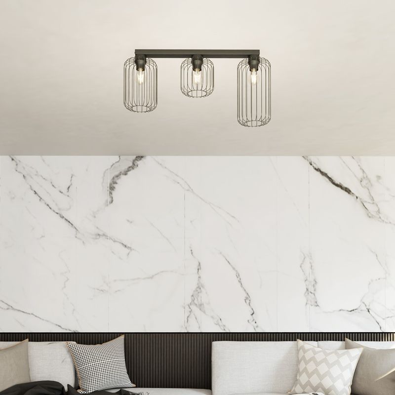Emibig Lighting Taklampa BARN 3 BL