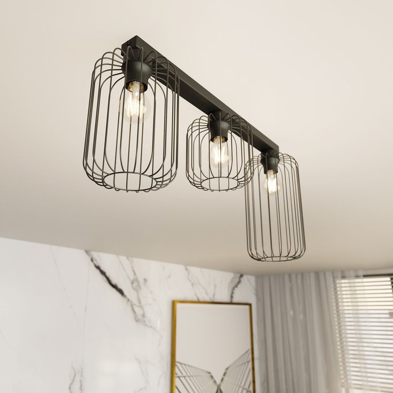 Emibig Lighting Taklampa BARN 3 BL