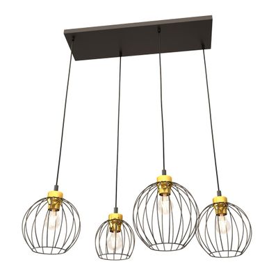 Emibig Lighting Taklampa NANDO 4 BL GULD