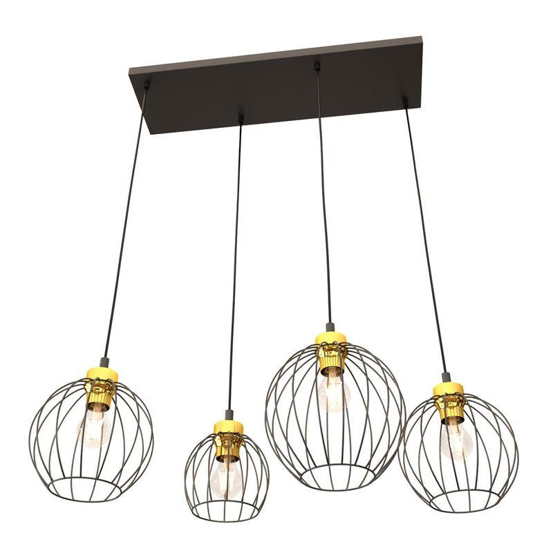 Emibig Lighting Taklampa NANDO 4 BL GULD