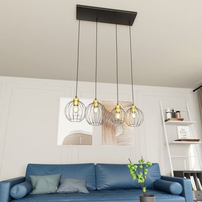 Emibig Lighting Taklampa NANDO 4 BL GULD