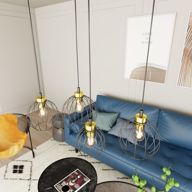 Emibig Lighting Taklampa NANDO 4 BL GULD