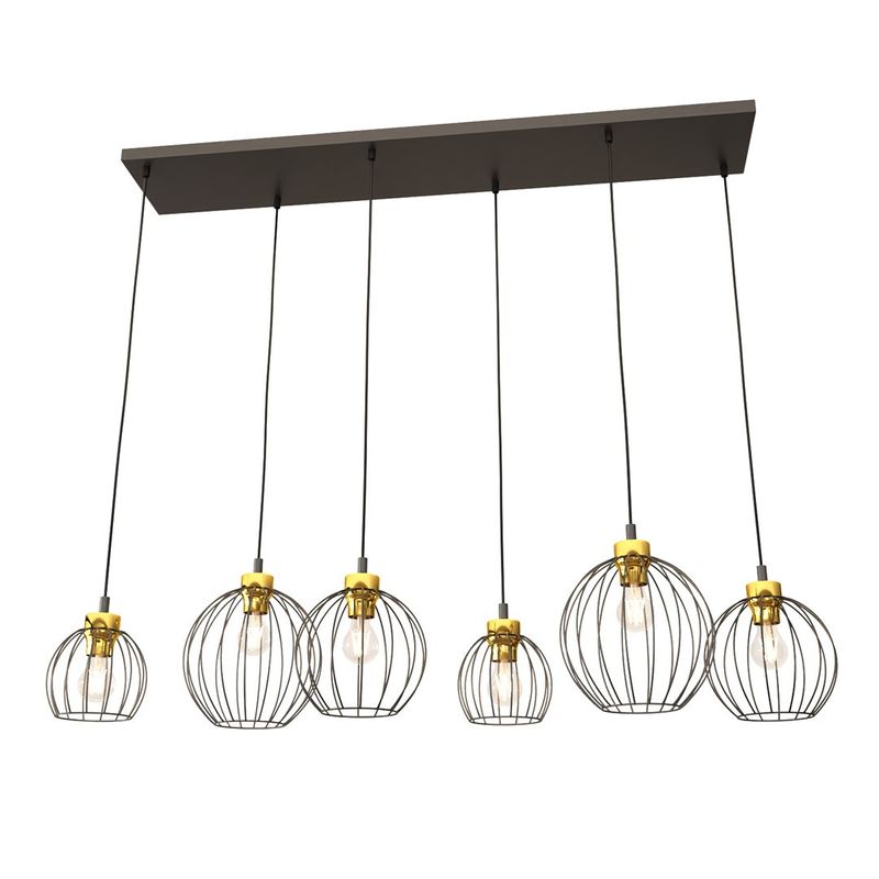Emibig Lighting Taklampa NANDO 6 BL GULD