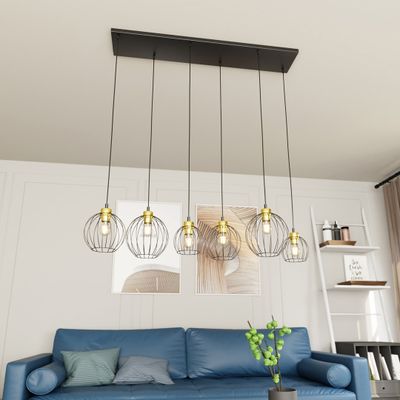 Emibig Lighting Taklampa NANDO 6 BL GULD