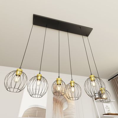 Emibig Lighting Taklampa NANDO 6 BL GULD