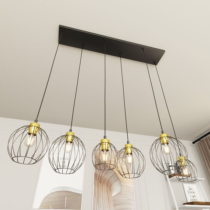 Emibig Lighting Taklampa NANDO 6 BL GULD