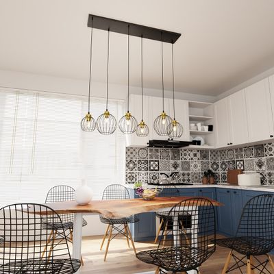 Emibig Lighting Taklampa NANDO 6 BL GULD