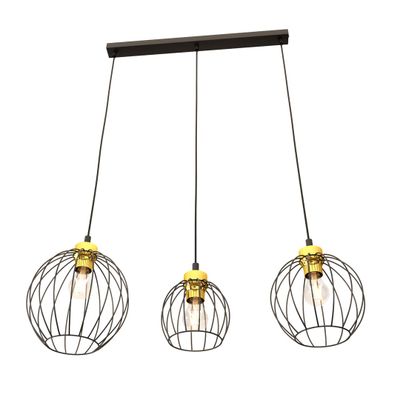 Emibig Lighting Taklampa NANDO 3 BL GULD