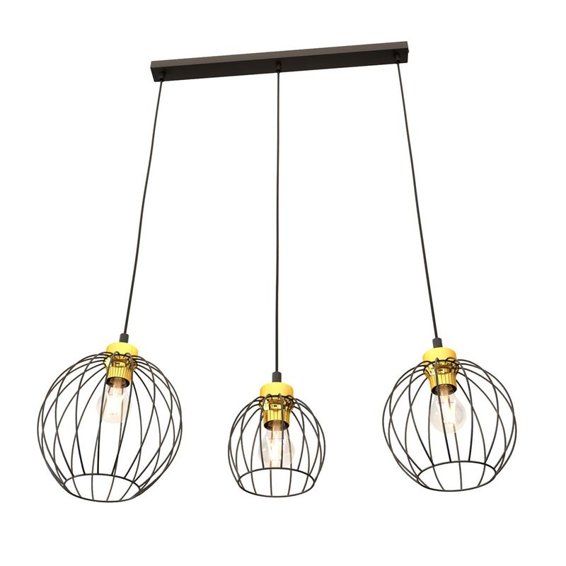Emibig Lighting Taklampa NANDO 3 BL GULD