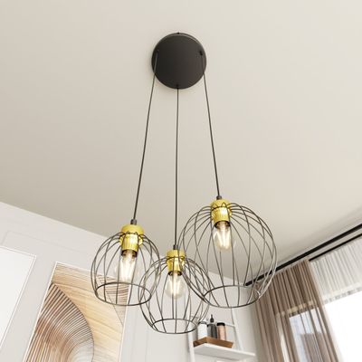 Emibig Lighting Taklampa NANDO 3PREM BL GULD