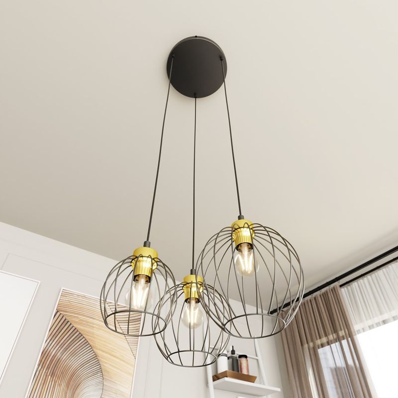 Emibig Lighting Taklampa NANDO 3PREM BL GULD